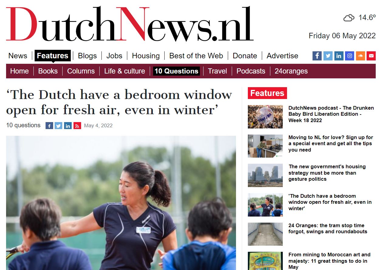 dutch news tennis lesson amsterdam